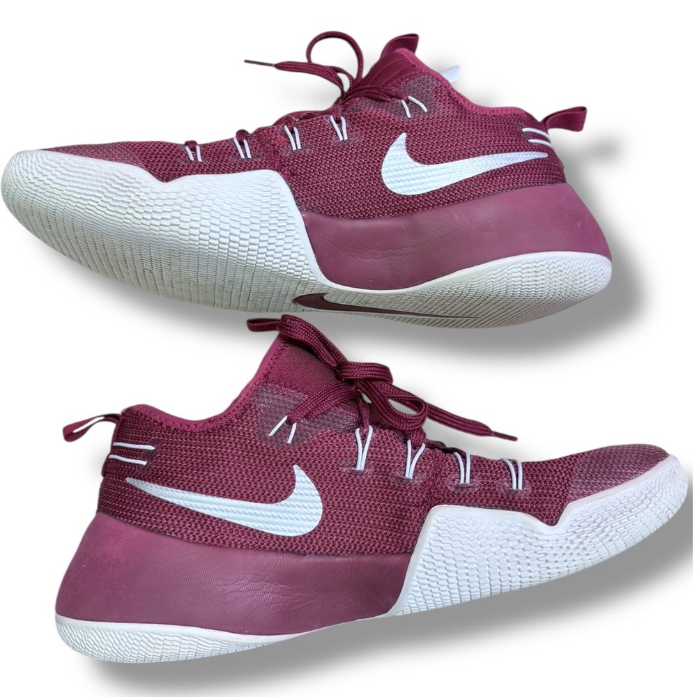 Nike Hypershift TB Burgundy White Basketball Shoes Sneakers Men Size 11.5
